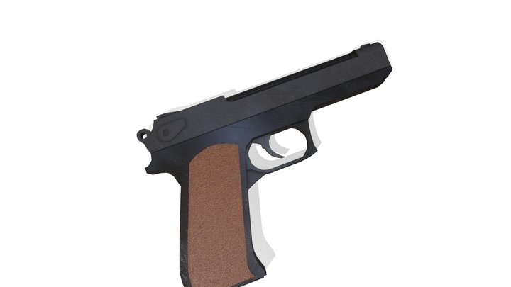 Pistol - Lowpoly 3D Model