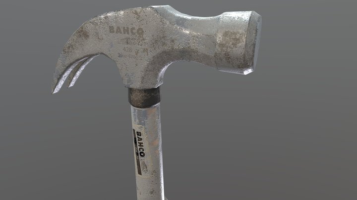 Weathered Hammer 3D Model