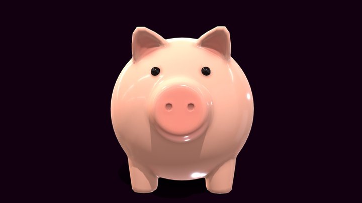 Piggy Bank 3D Model