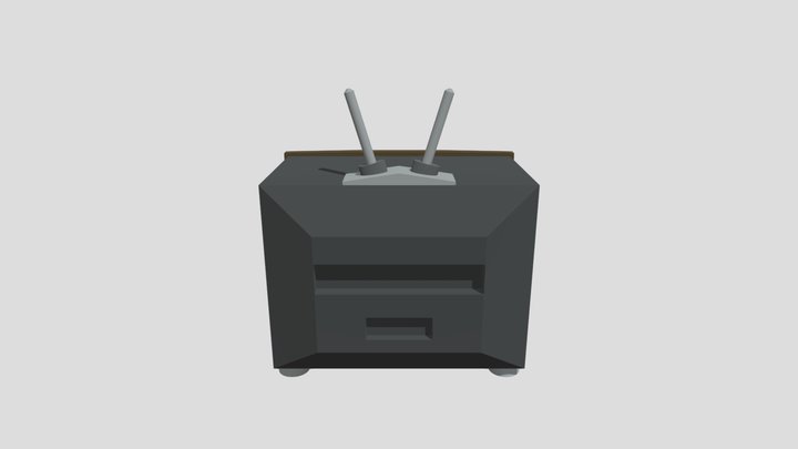 Vintage TV 3D Model