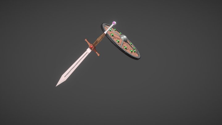 Sword and Shield 3D Model