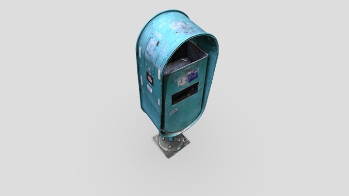 Eastern European Trash can 3D Model