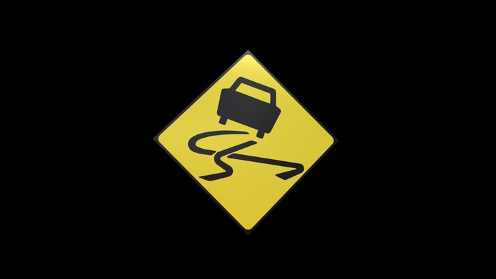 GIVE ME A SIGN - SLIPPERY WHEN WET 3D Model