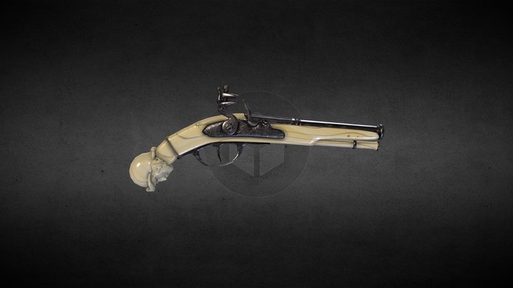 Ivory flintlock 3D Model
