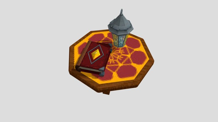 Wizard's Study Prop Set 3D Model
