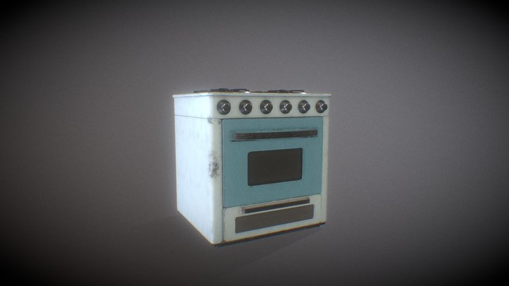 Stylized Stove 3D Model
