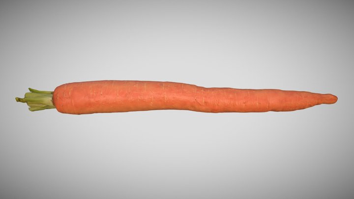 Carrot 3D Scan Photogrammetry 3D Model