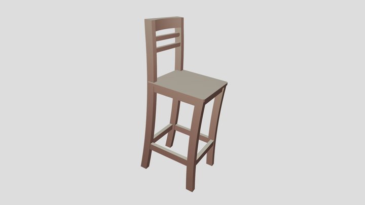 Tabouret 2tma 02 3D Model