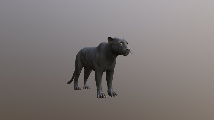 black panther 3D Model