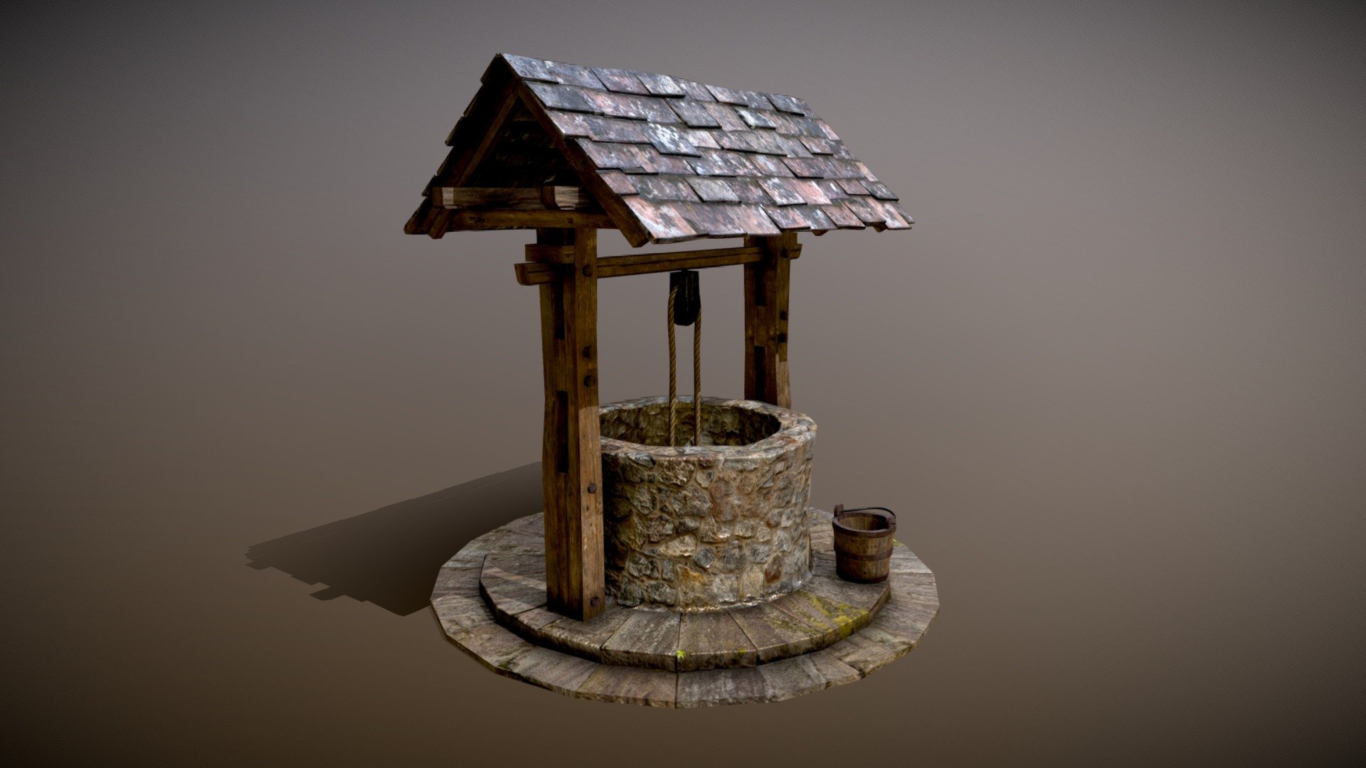Water well — Sketchfab embed 3D viewer