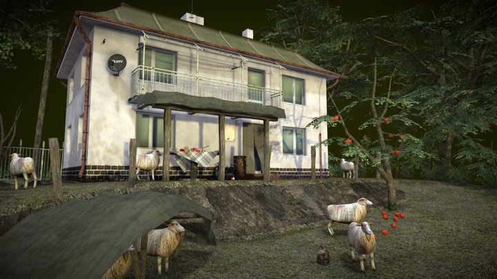 DAE Diorama retake – Small farm 3D Model