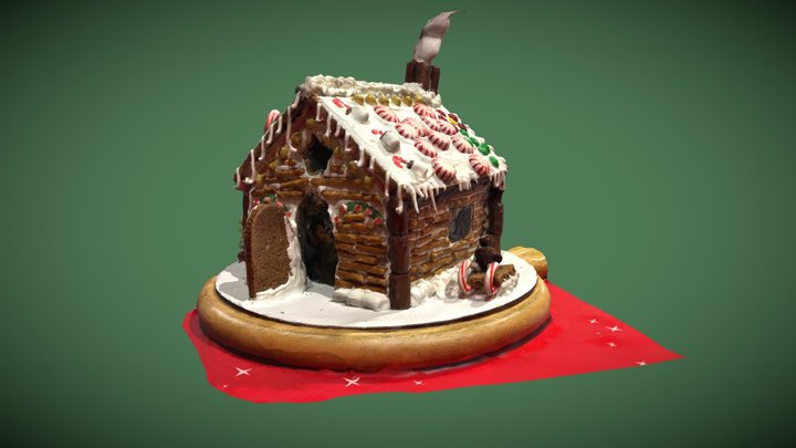 Gingerbread House 3D Model