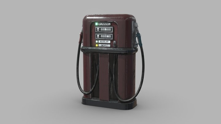 Gas pump 3D Model