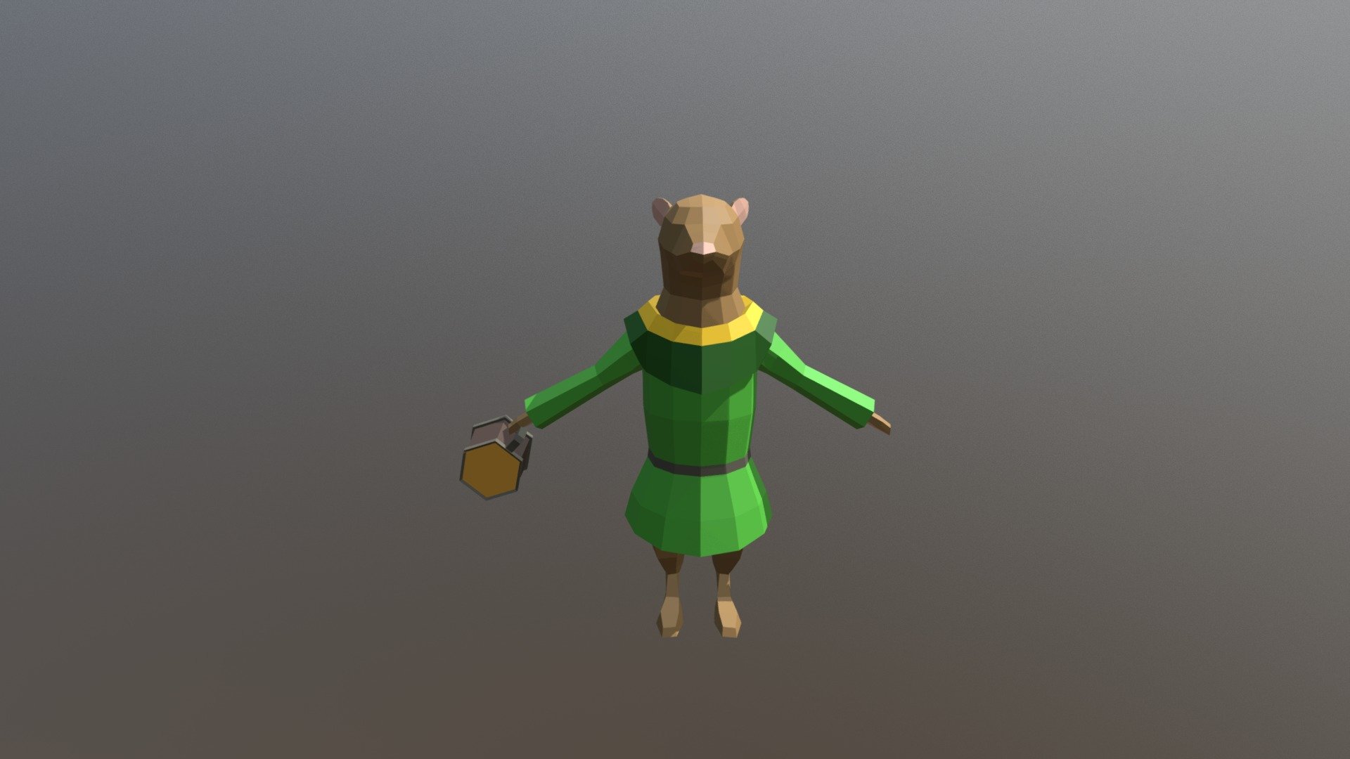 Otter in Robe - 3D model by Kovonic [7fcc864] - Sketchfab