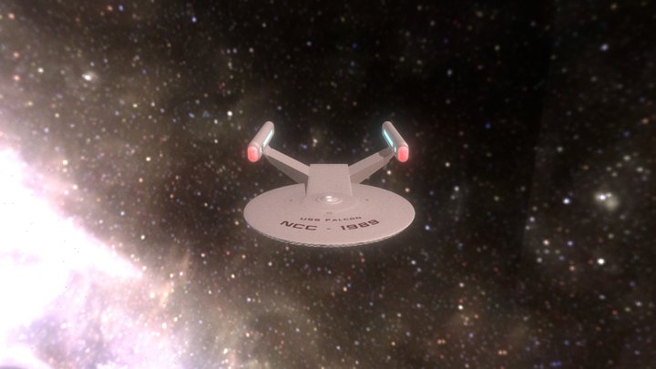 U.S.S Falcon (StarTrek Ship Fan Design) 3D Model