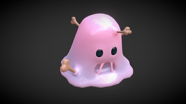 Cute Slime 3D Model