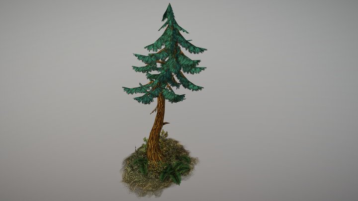 Stylised Tree 3D Model