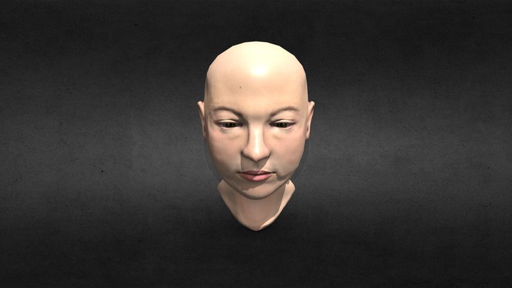 head 2 Female 3D Model