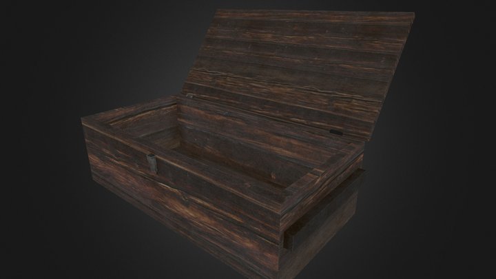 Деревянный ящик. Wooden box 3D Model
