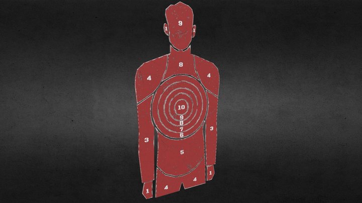 Shooting Range Target1 3D Model