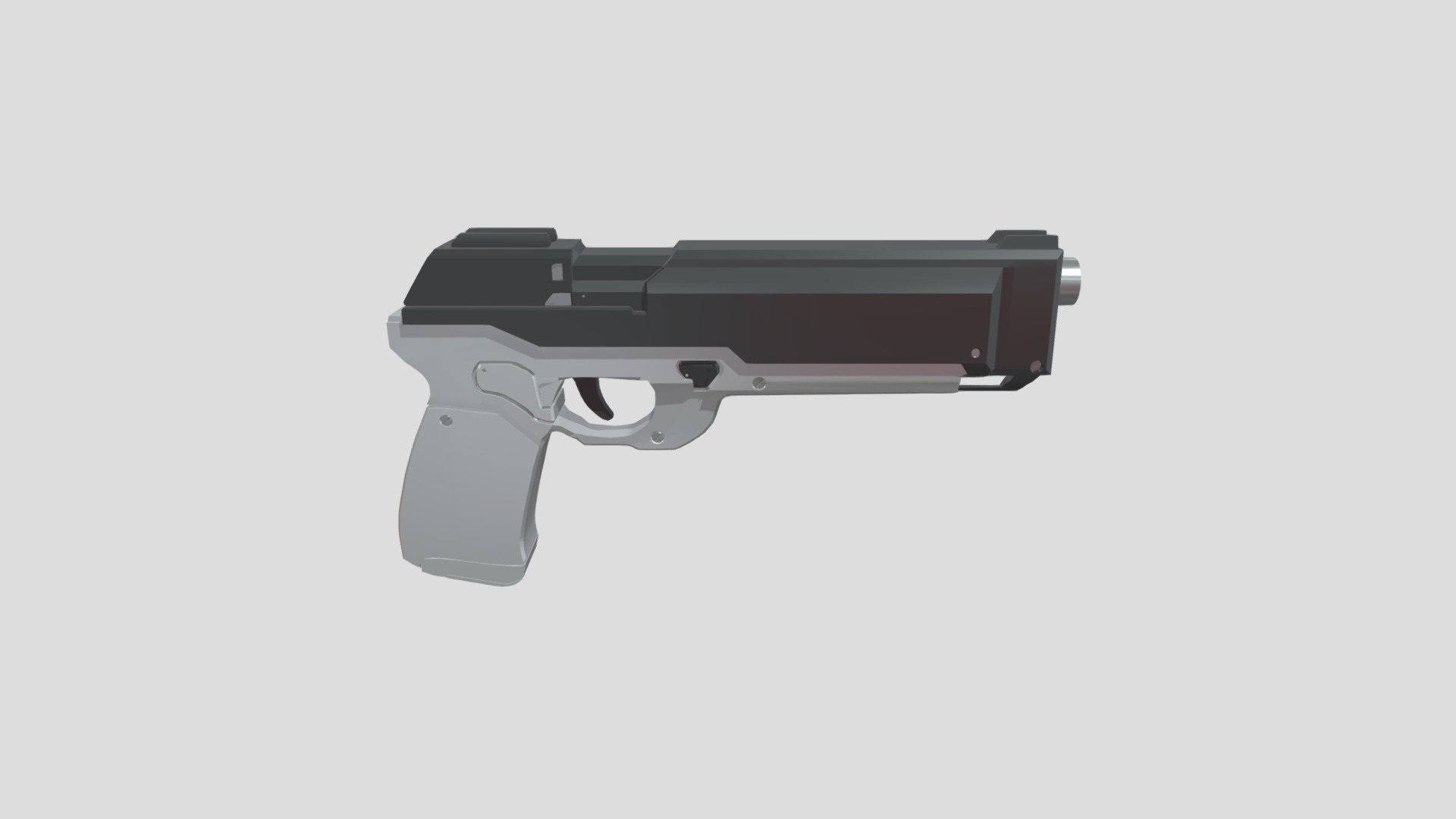 Pistol - 3D model by Qore [7fd1a31] - Sketchfab