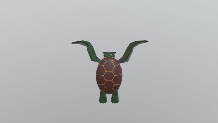 Bro Turtle Action 3D Model