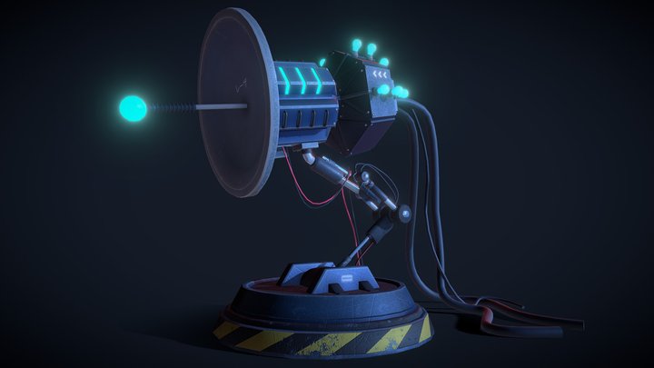 Laser Turret 3D Model