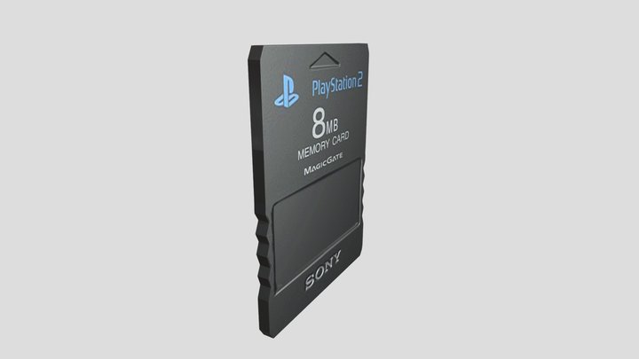 memory card ps2 3D Model