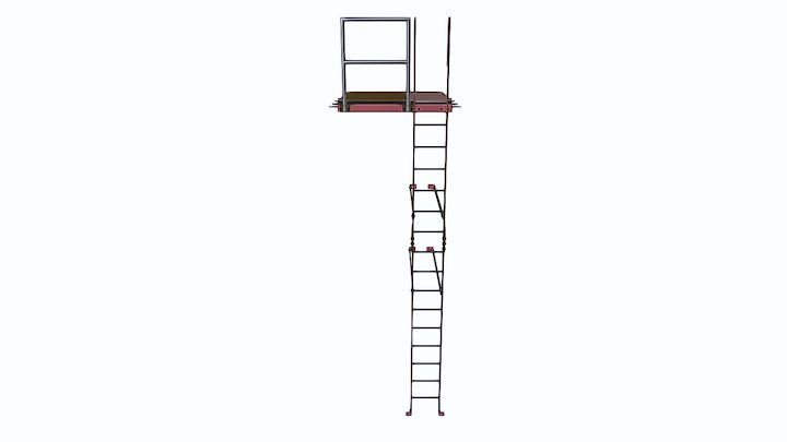 Man Ladder 3D Model