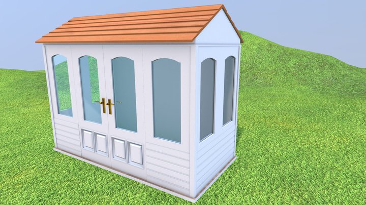 LOW POLY SUMMER HOUSE 3D Model
