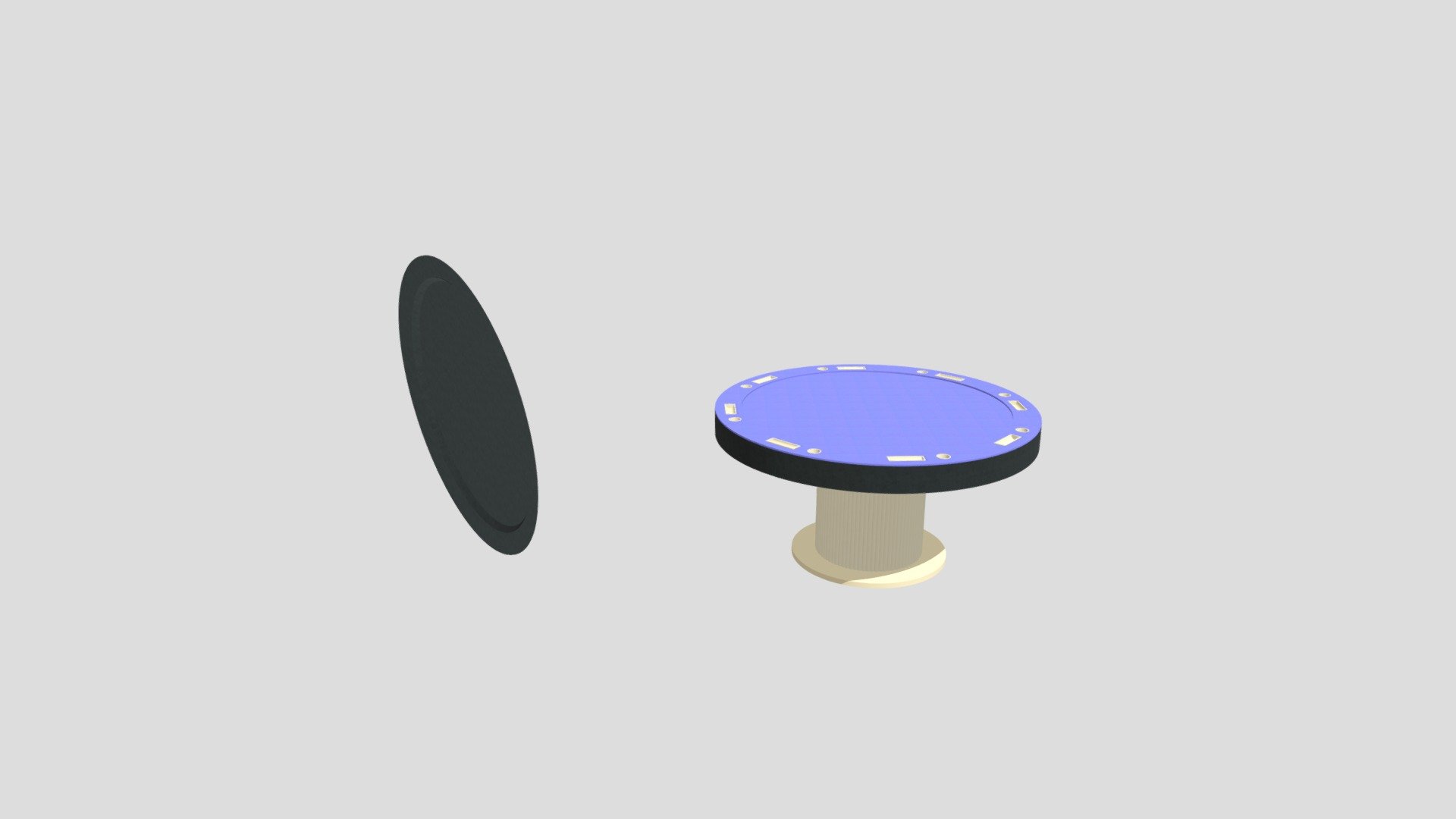 BENNET POKER TABLE - Download Free 3D model by 1CLICK DESIGN ...