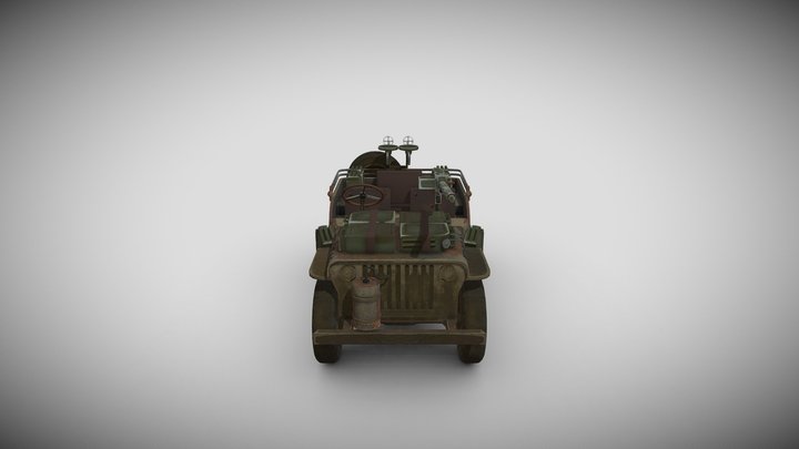 Willys Jeep SAS LRDG 3D Model