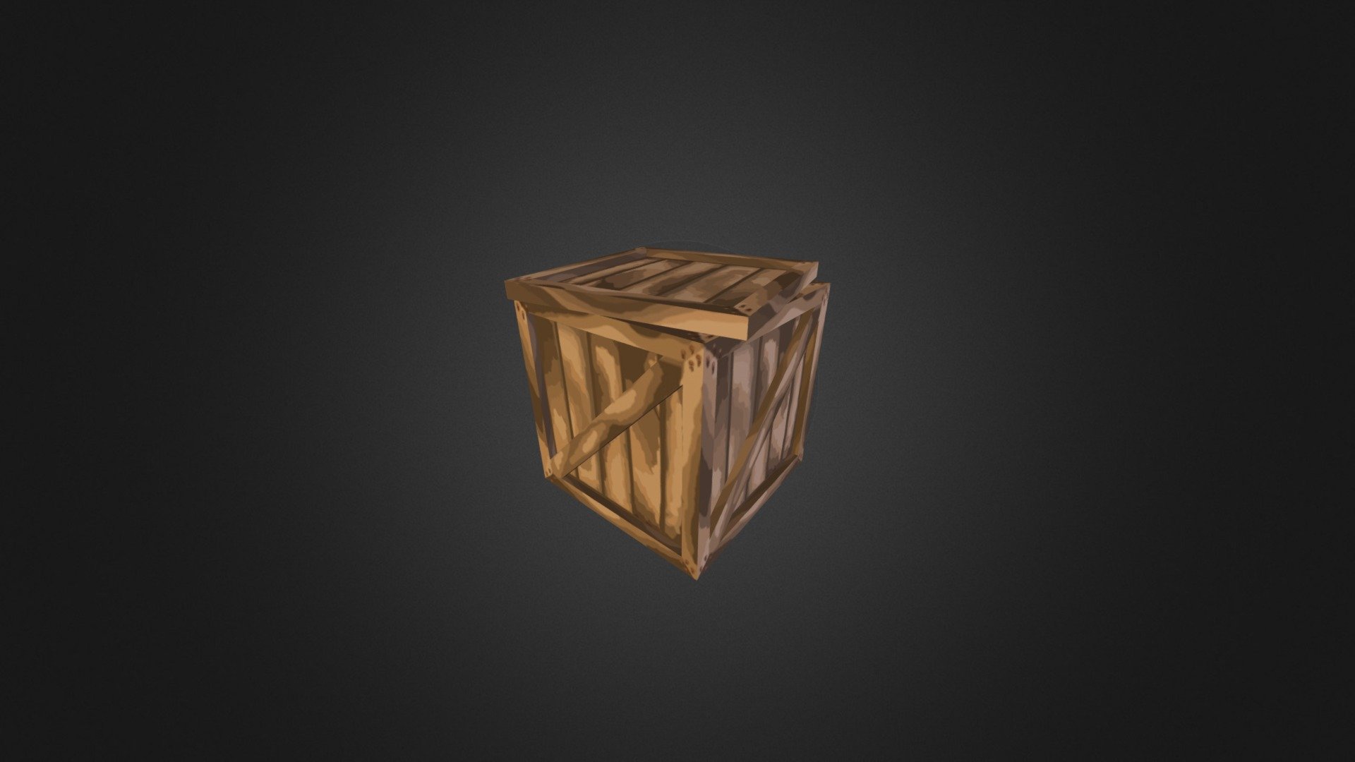 Hand Painted Crate