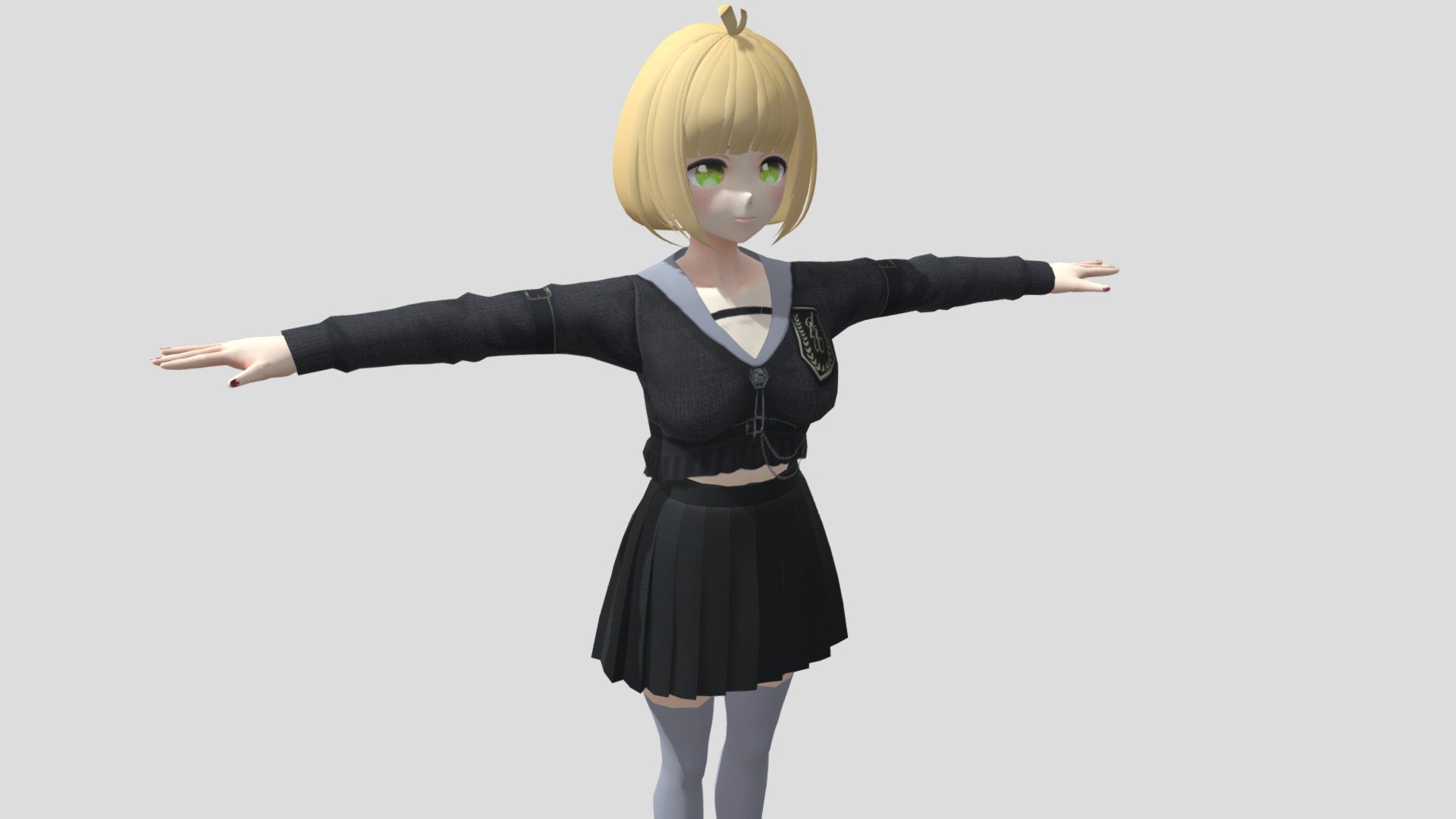 【anime Character】megumi Freev2unity 3d Download Free 3d Model By 3d動漫風角色屋 3d Anime 4476