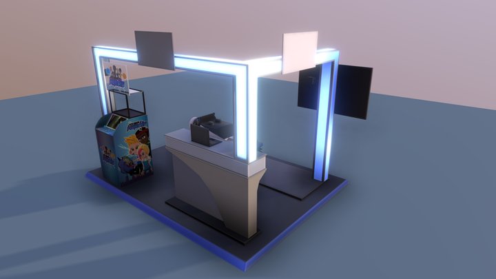 VR - EraArcade Shopping Mall Booth 3D Model