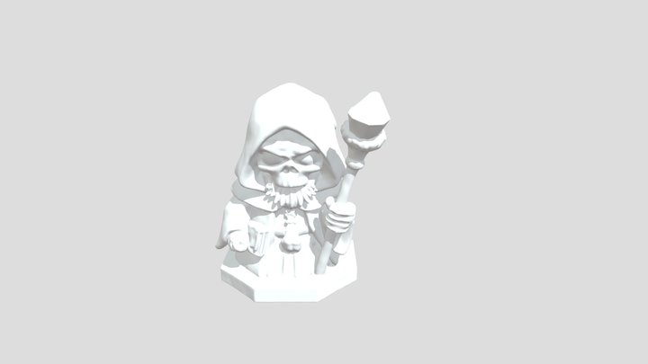 Undead Necromancer DnD 3d printable model 3D Model