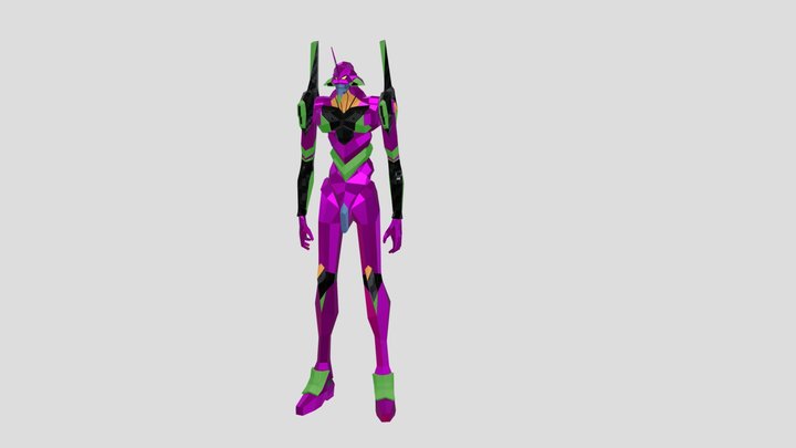 EVA 01 - Evangelion Anime 3D Model 3D Model