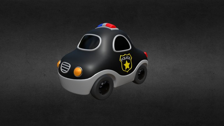 Toy police car 3D Model