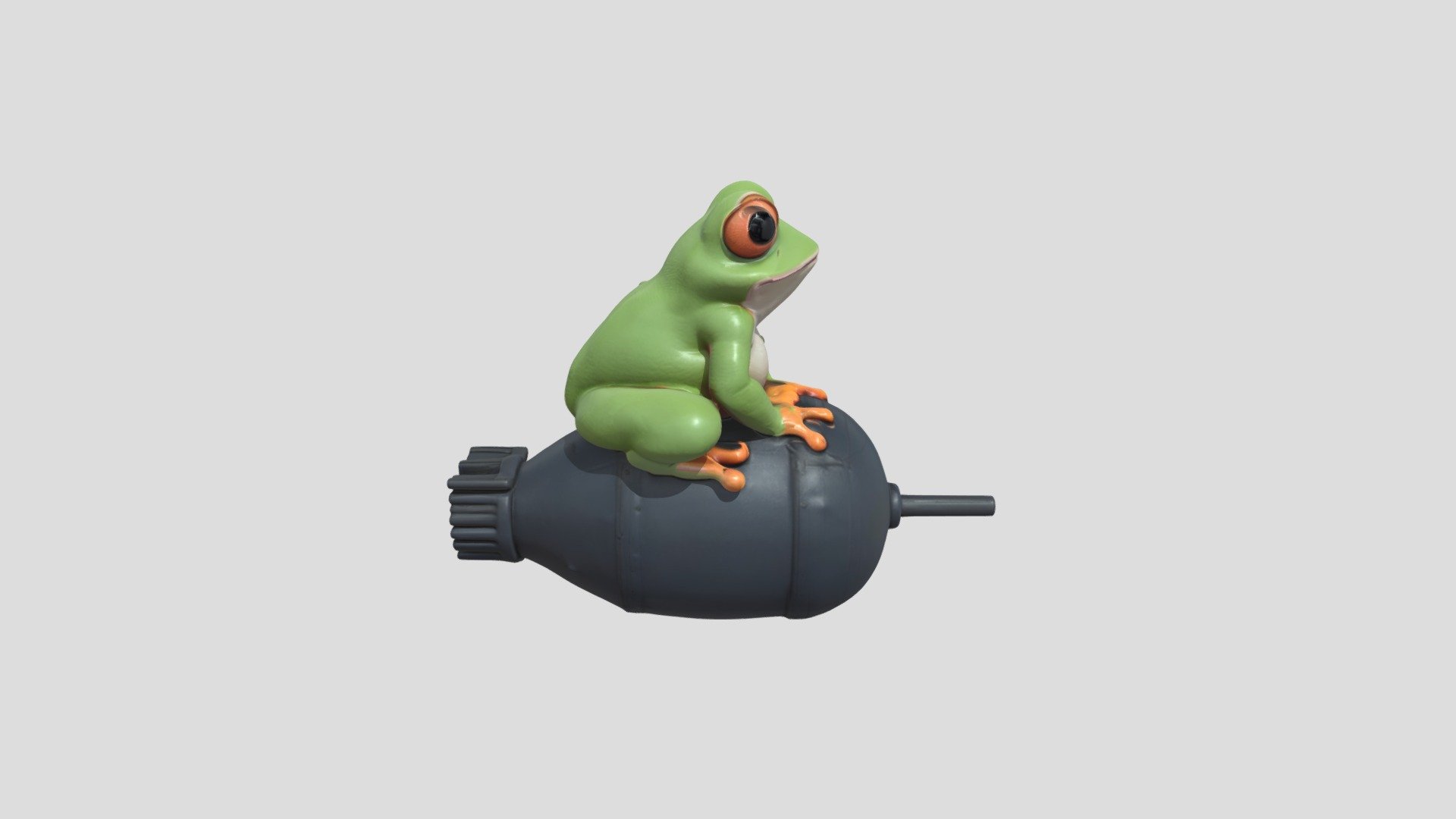 Лягушка на бомбе - Download Free 3D model by caplazavrmem (@Heronzavr ...