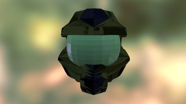 Halo Spartan Helmet 3D Model