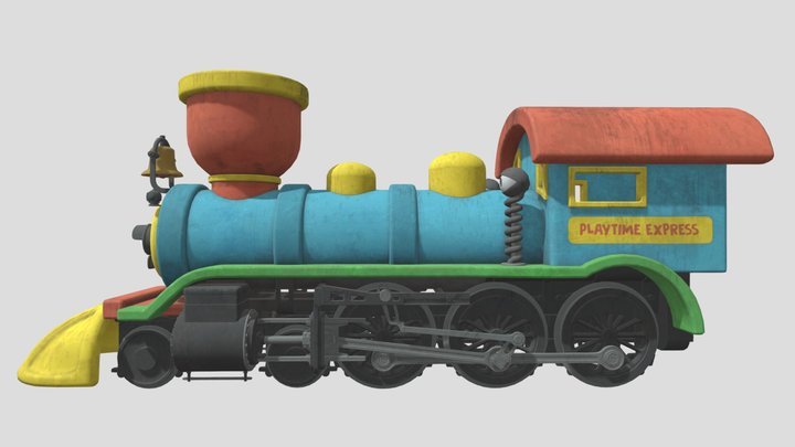 Project: Playtime - Train Locomotive 3D Model