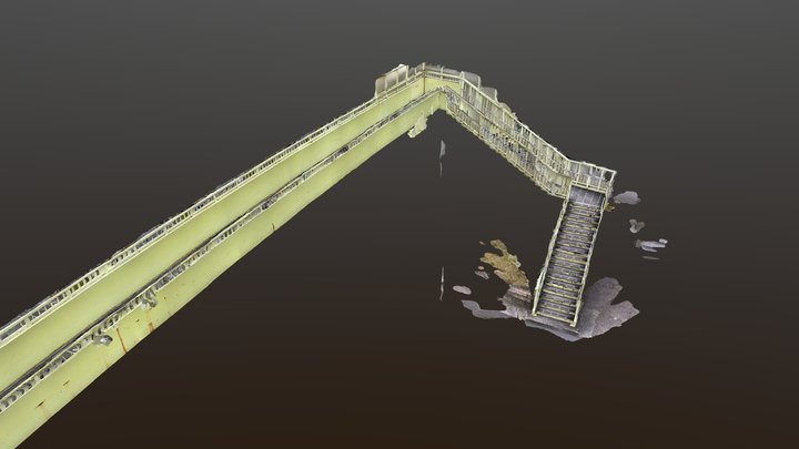 大手前交差点歩道橋 3D Model
