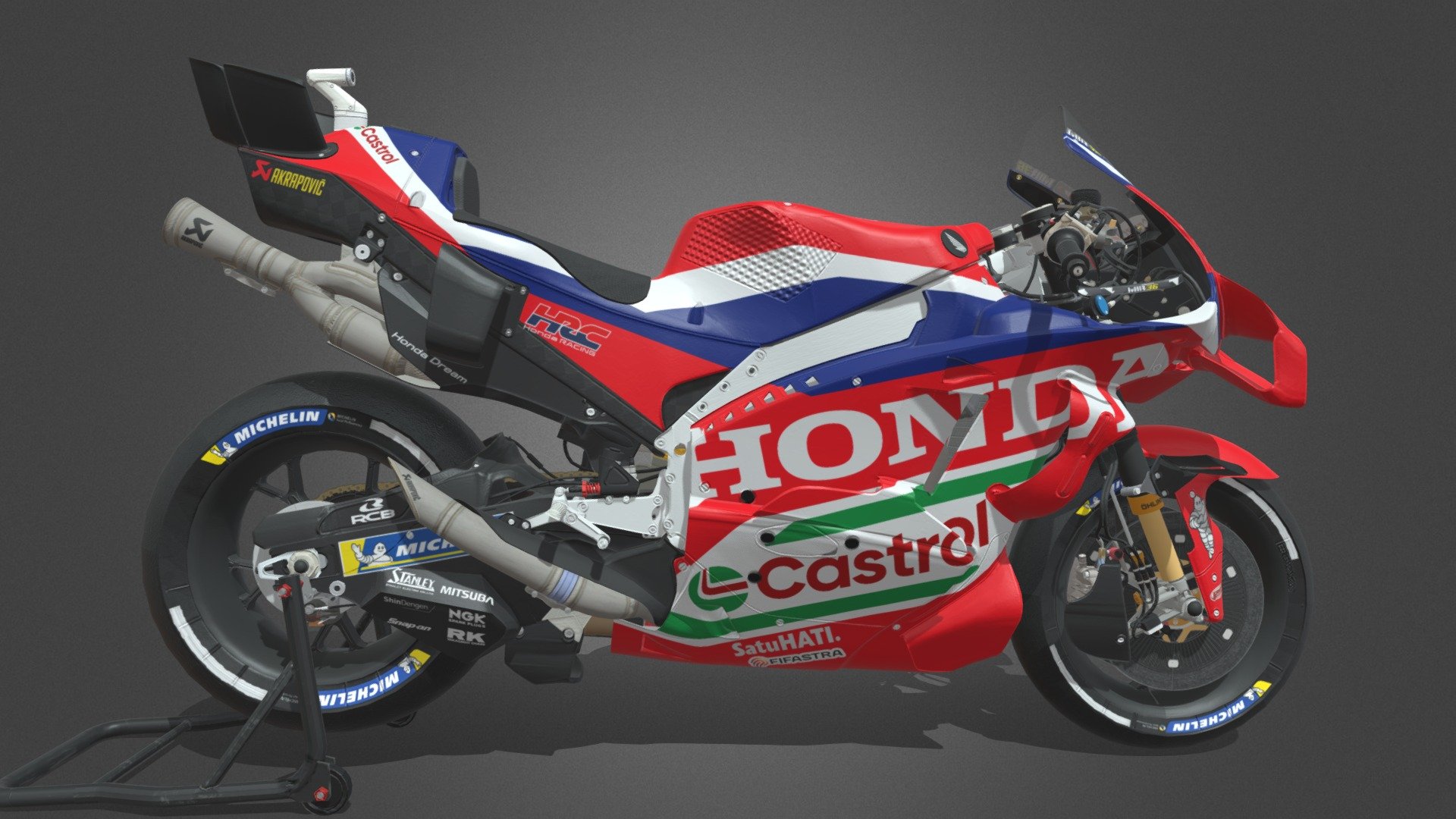 Castrol Honda HRC Team - LM10 ft JM36 - MotoGP26 - 3D model by