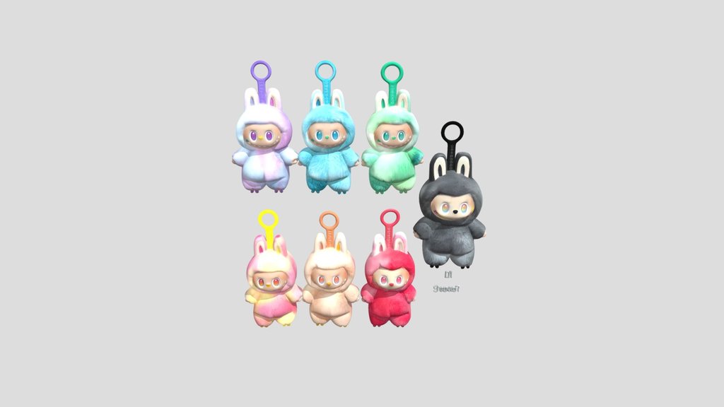 Seven Emotions Plush Keychains