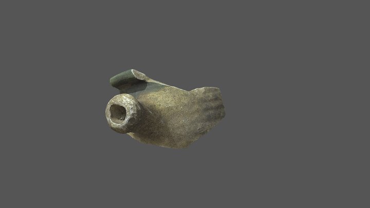 London Thames Mudlarking Tudor Green Handle 3D Model