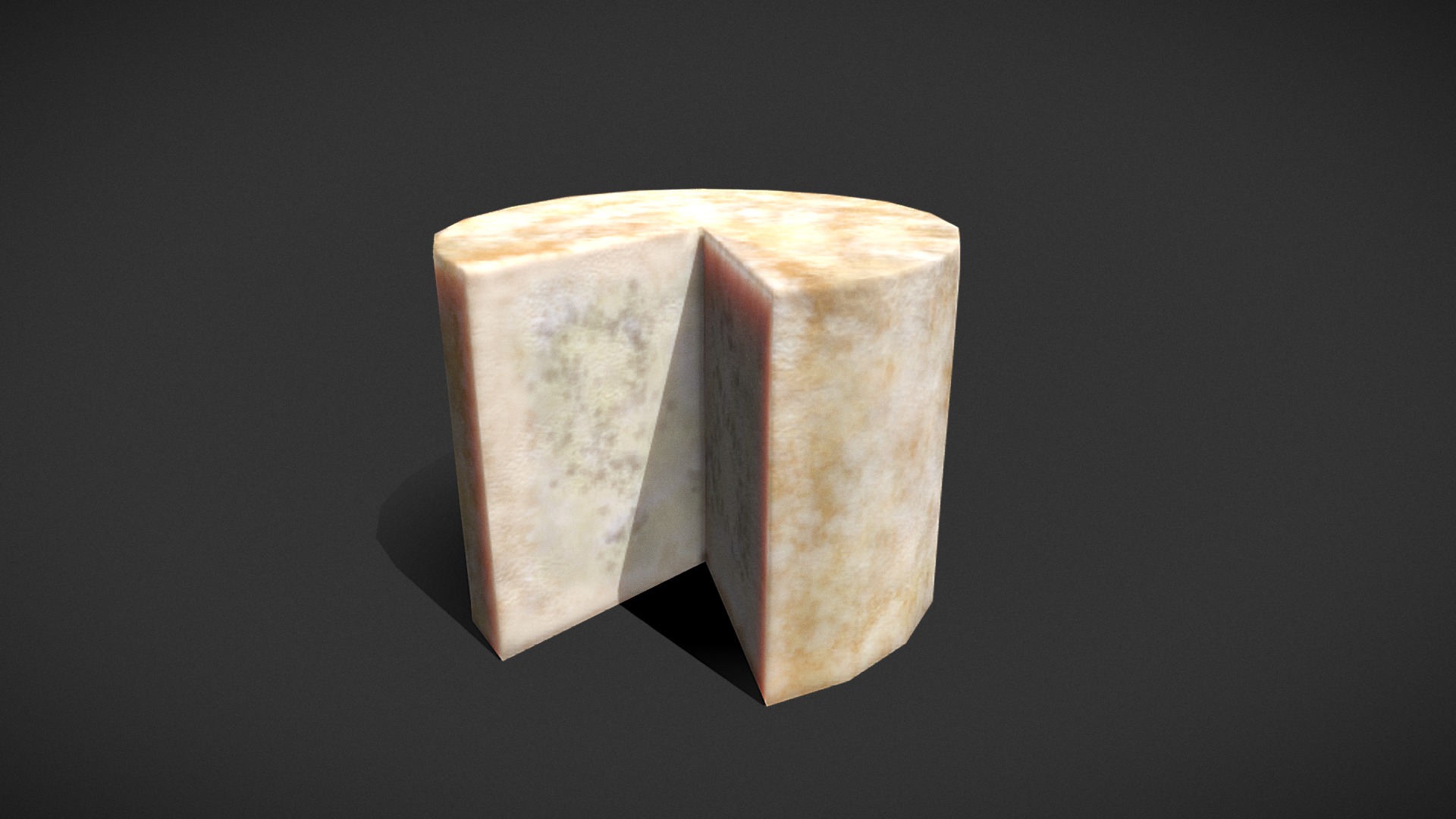 3D model Aged Cheese FBX - This is a 3D model of the Aged Cheese FBX. The 3D model is about a roll of toilet paper.