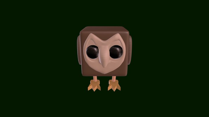Blender tutorial owl 3D Model