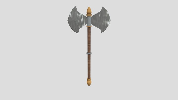Jacob Boone Battle Axe 3D Model