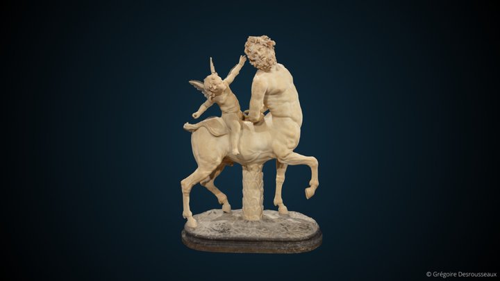 Centaure âgé tourmenté par Eros 3D Model