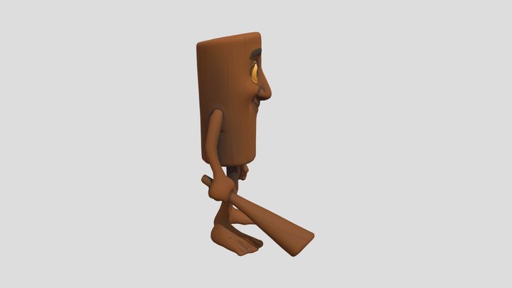 Tung Tung Sahur 3D model 3D Model